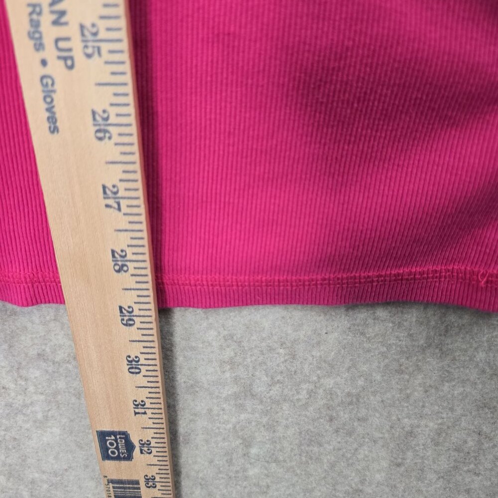 Lane Bryant Womens Plus Tank Top Pink 26/28 Cotton Blend Stretch Sleeveless - Picture 5 of 6